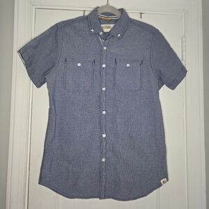 Free Planet Blue Small Button-Up Shirt